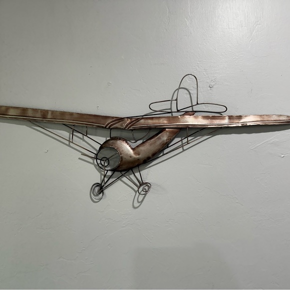 Metal art plane airplane 3D wall art pilot - Picture 2 of 3